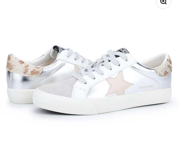 Vintage Havana Shoes - Vintage Havana Grande Star Sneakers Silver/Grey Multi Size 9